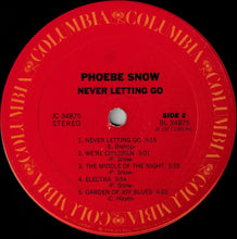 Laden Sie das Bild in den Galerie-Viewer, Phoebe Snow : Never Letting Go (LP, Album, San)
