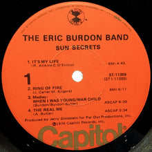 Charger l&#39;image dans la galerie, The Eric Burdon Band* : Sun Secrets (LP, Album, Los)
