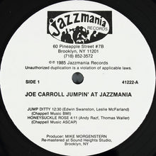 Laden Sie das Bild in den Galerie-Viewer, Joe Carroll : Jumpin&#39; At Jazzmania (LP, RM)
