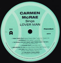 Laden Sie das Bild in den Galerie-Viewer, Carmen McRae : Sings Lover Man (LP, Album, Ltd, RE)
