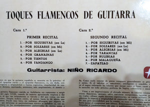 Niño Ricardo : Toques Flamencos de Guitarra Por El Niño Ricardo (LP)