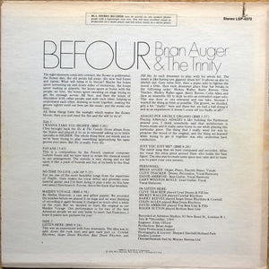Brian Auger & The Trinity : Befour (LP, Album, Hol)