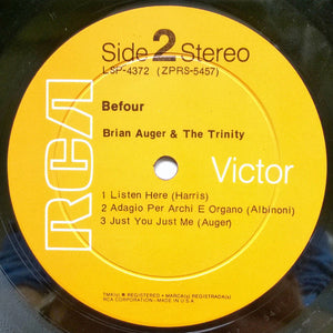 Brian Auger & The Trinity : Befour (LP, Album, Hol)