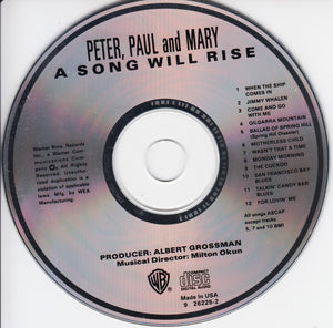 Peter, Paul And Mary* : A Song Will Rise (CD, Album, RE)