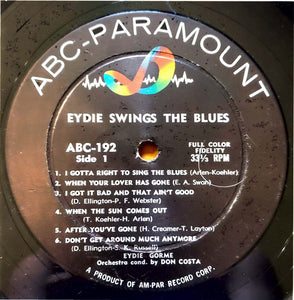 Eydie Gormé : Eydie Swings The Blues (LP, Album)