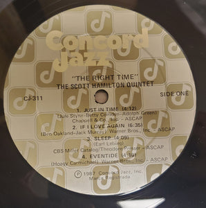 The Scott Hamilton Quintet : The Right Time (LP, Album)