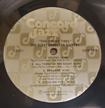 Load image into Gallery viewer, The Scott Hamilton Quintet : The Right Time (LP, Album)
