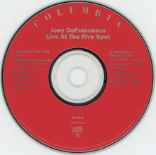 Charger l&#39;image dans la galerie, Joey DeFrancesco : Live At The 5 Spot (CD, Album)
