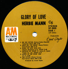 Laden Sie das Bild in den Galerie-Viewer, Herbie Mann : Glory Of Love (LP, Album, Gat)
