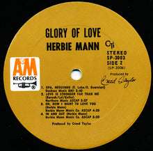 Laden Sie das Bild in den Galerie-Viewer, Herbie Mann : Glory Of Love (LP, Album, Gat)
