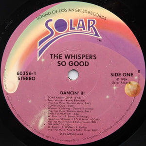 The Whispers : So Good (LP, Album, AR )