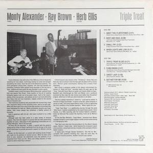 Monty Alexander ▪ Ray Brown ▪ Herb Ellis : Triple Treat (LP, Album)