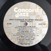 Load image into Gallery viewer, Monty Alexander ▪ Ray Brown ▪ Herb Ellis : Triple Treat (LP, Album)
