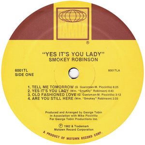 Smokey Robinson : Yes It's You Lady (LP, Album)