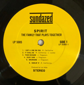 Spirit (8) : The Family That Plays Together (LP, RE, Gat)