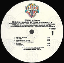 Load image into Gallery viewer, Eric Clapton, David Sanborn, Michael Kamen, Honeymoon Suite : Lethal Weapon Original Motion Picture Soundtrack (LP, Album, All)
