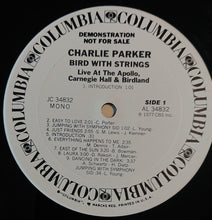 Laden Sie das Bild in den Galerie-Viewer, Charlie Parker : Bird With Strings (Live At The Apollo, Carnegie Hall &amp; Birdland) (LP, Album, Promo)
