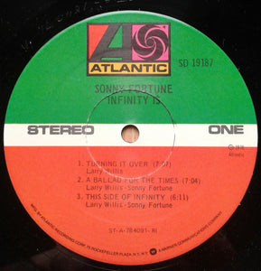 Sonny Fortune : Infinity Is (LP, Album, Ric)