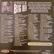 Laden Sie das Bild in den Galerie-Viewer, Ben Webster : Big Ben (4xCD, Comp, RM + Box)

