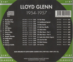 Lloyd Glenn : The Chronological Lloyd Glenn 1954-1957 (CD, Comp)