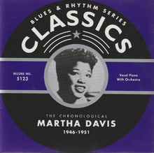 Laden Sie das Bild in den Galerie-Viewer, Martha Davis (2) : The Chronological Martha Davis 1946-1951 (CD, Comp)
