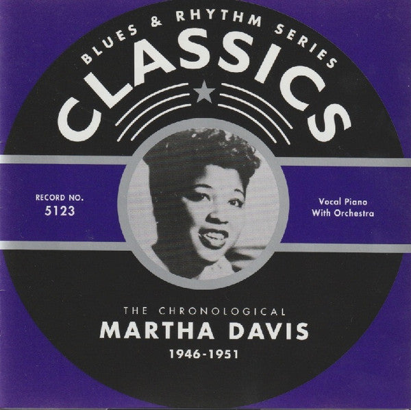 Martha Davis (2) : The Chronological Martha Davis 1946-1951 (CD, Comp)