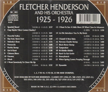 Load image into Gallery viewer, Fletcher Henderson And His Orchestra : 1925-1926 (CD, Comp)
