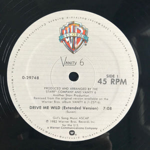Vanity 6 : Drive Me Wild (12", Maxi, Spe)