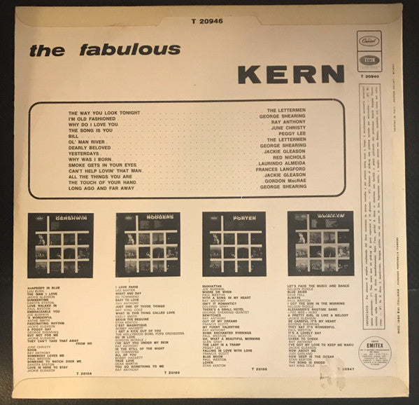Jerome Kern : The Fabulous Kern (LP, Comp)