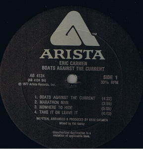 Eric Carmen : Boats Against The Current (LP, Album, All)