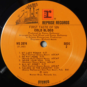 Cold Blood : First Taste Of Sin (LP, Album, San)