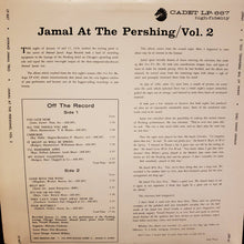 Laden Sie das Bild in den Galerie-Viewer, Ahmad Jamal Trio : Jamal At The Pershing Vol. 2 (LP, Album, RE)
