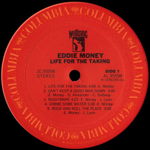 Eddie Money : Life For The Taking (LP, Album,  )