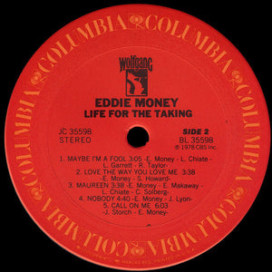 Eddie Money : Life For The Taking (LP, Album,  )