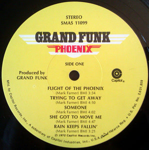 Grand Funk* : Phoenix (LP, Album,  Sc)