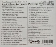 Laden Sie das Bild in den Galerie-Viewer, Various : Texas Mexican Border Music - Vol. III: Norteno &amp; Tejano Accordion Pioneers 1929-1939 (CD, Comp)
