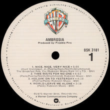 Load image into Gallery viewer, Ambrosia (2) : Ambrosia (LP, Album, RE, Jac)
