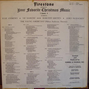 Irwin Kostal And The Firestone Orchestra Starring Julie Andrews • Vic Damone ••• Dorothy Kirsten • James McCracken, The Young Americans : Firestone Presents Your Favorite Christmas Music Volume 4 (LP, Album)