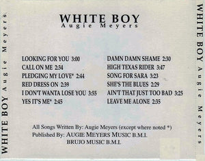 Augie Meyers : White Boy (CD, Album, RP)