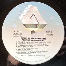 Load image into Gallery viewer, Melissa Manchester : For The Working Girl (LP, Album, Mon)

