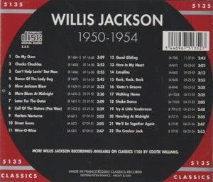 Willis Jackson : The Chronological Willis Jackson 1950-1954 (CD, Comp)