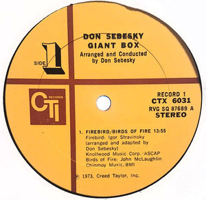 Don Sebesky : Giant Box (2xLP, Album + Box)