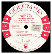 Laden Sie das Bild in den Galerie-Viewer, Teddy Wilson Trio : Play Gypsy In Jazz (LP, Album, Mono, Promo, 6-E)
