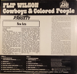 Flip Wilson : Cowboys & Colored People (LP, Album, RE, MO )