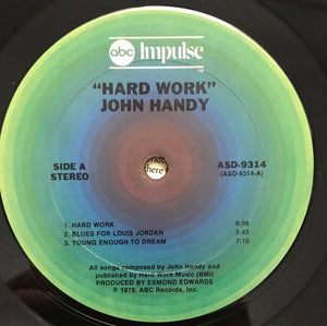 John Handy : Hard Work (LP)