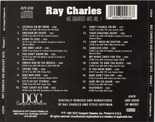 Load image into Gallery viewer, Ray Charles : His Greatest Hits Vol. 1 (CD, Comp)
