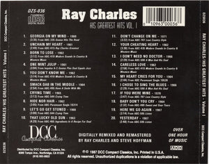 Ray Charles : His Greatest Hits Vol. 1 (CD, Comp)