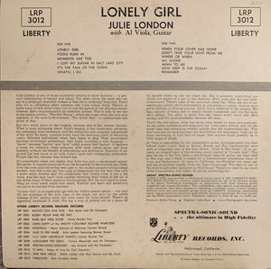 Julie London : Lonely Girl (LP, Album)