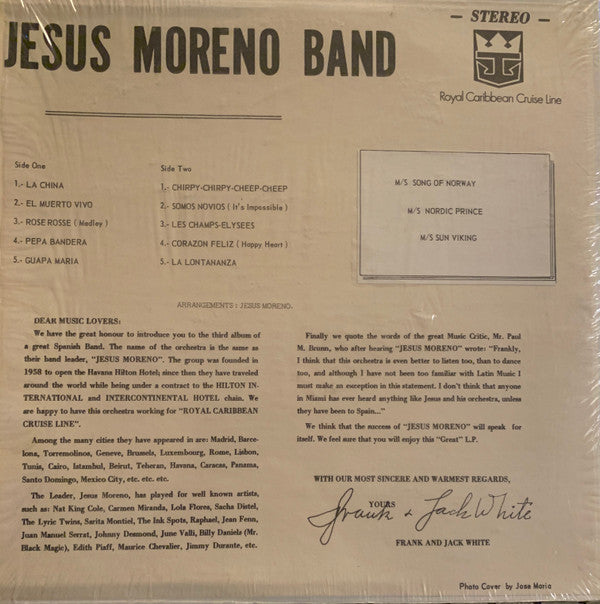 Jesus Moreno Band* : Jesus Moreno Band (LP)
