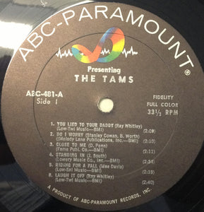 The Tams : Presenting (LP, Album, Mono)